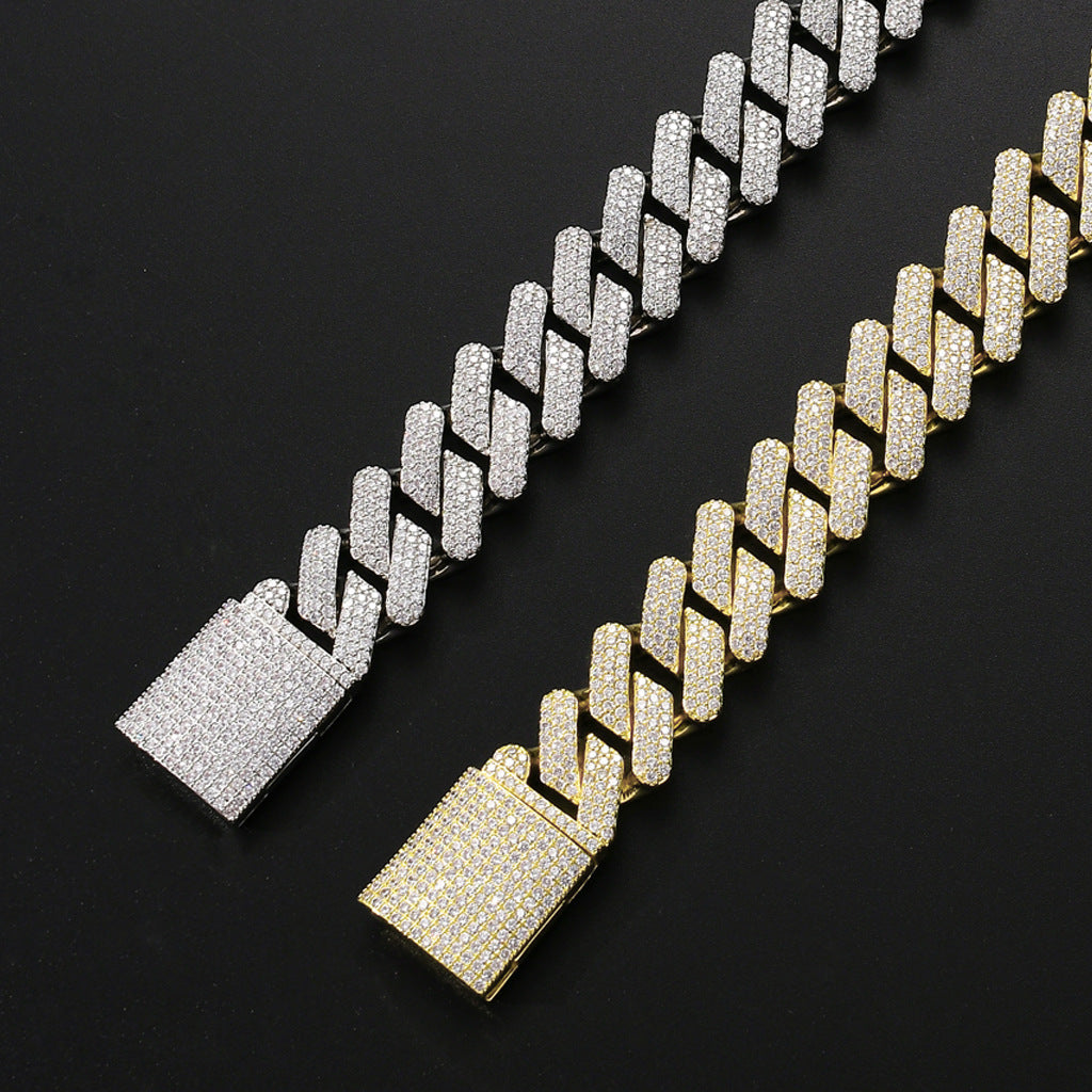 Full Zircon Hip-Hop Necklace