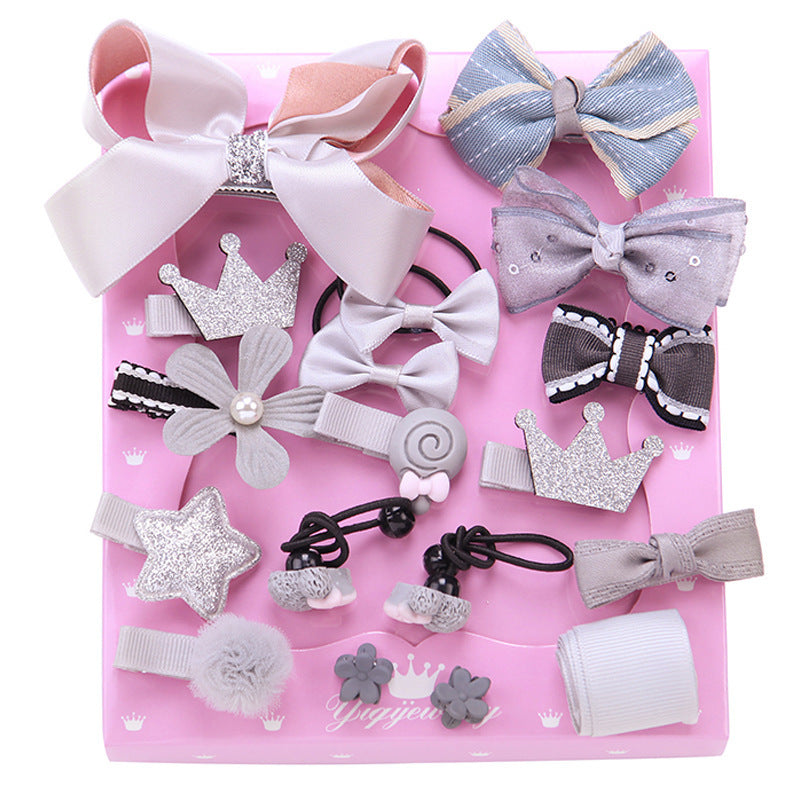 🎀 Children’s Hair Accessories Set – Handmade Bowknot Collection (Gift Box) - JumoShop
