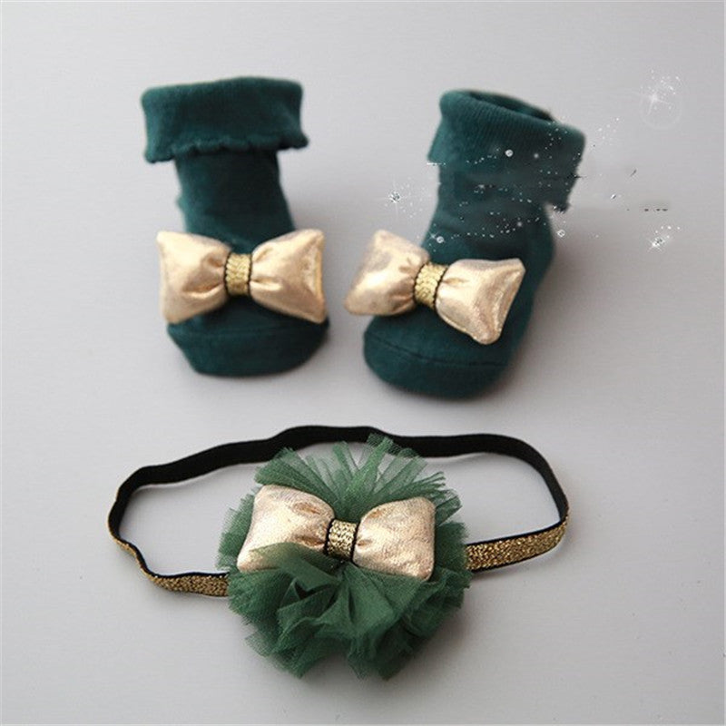 Stylish Children's short socks headband accessories