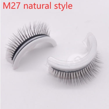 Reusable 3D Mink Lashes - Natural False Eyelashes Self Adhesive Glue Free Makeup Eyelash