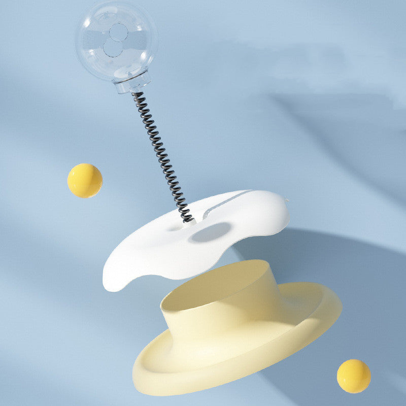 2 In 1 Toys Turntable Ball Toy - Kitten Funny Cat Training