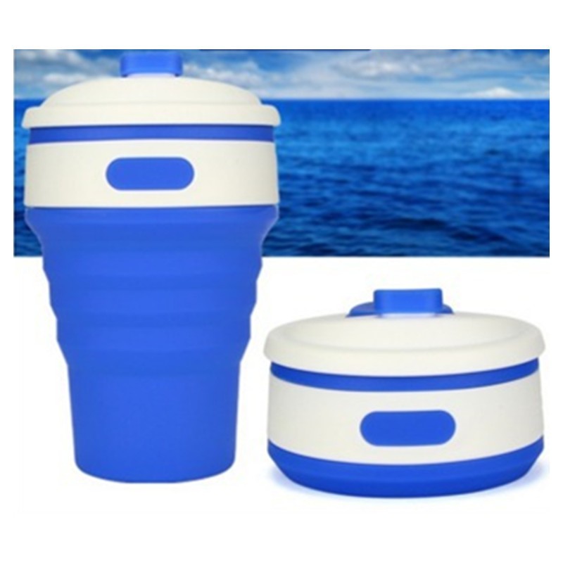 Travel Collapsible Silicone Coffee Cup - Folding Water Cups BPA FREE Food Grade Drinking Ware Mug Tea Coffee Cups