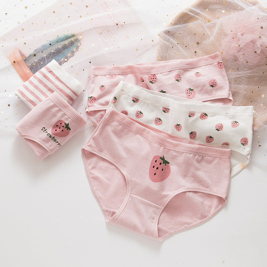 Cute Girls' Cotton Underwear