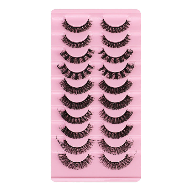 False Eyelashes - DD Curve, Thick, Eyelash, Ten Pairs