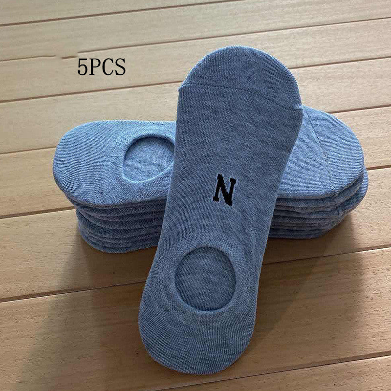 Solid Color Boat Socks - Spring Invisible Socks Socks Socks Net Red Men'S Socks