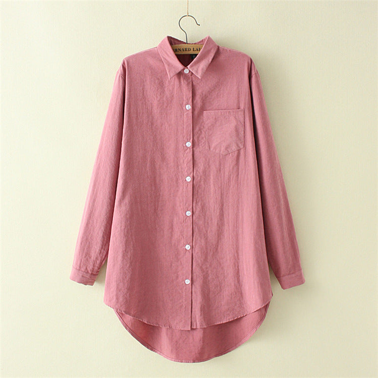 Large Size Women Shirt - Plus Size Spring Shirt