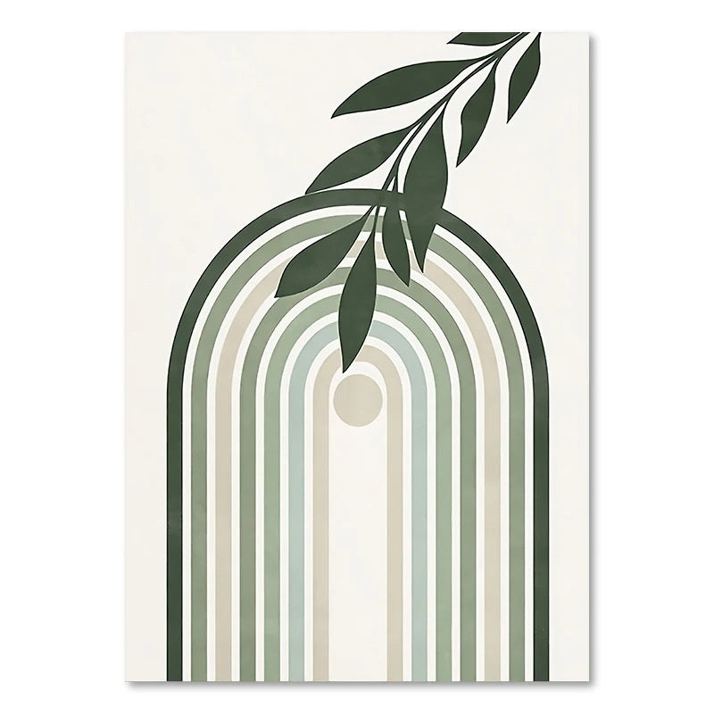 Green Plant Decorative Painting – Vertical Rectangle Canvas Wall Art! - JumoShop