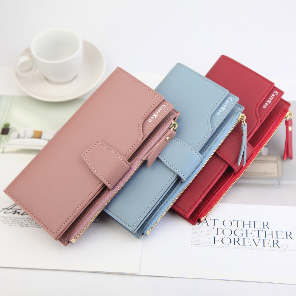 Women's Wallet - Long Wallet, Women Zipper Card