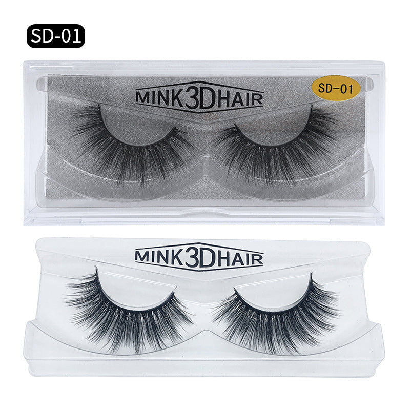SD Exaggerated Mink Eyelashes - 3D Stereo 25 Dense False Eyelashes