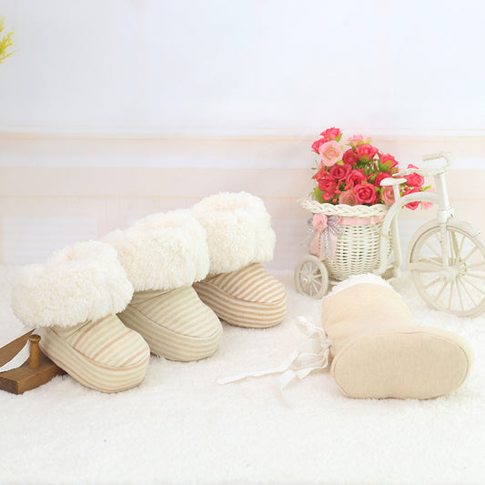 New Style Baby Soft Soled Footwear for Newborns - Winter Toddler Keep Warm Print First Walkers Shoes for babies kids