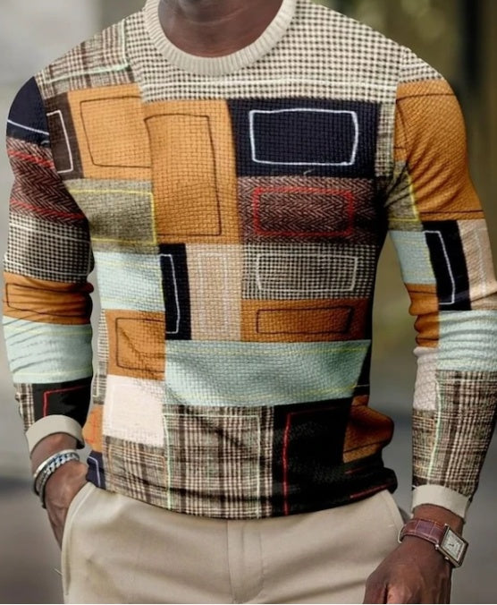 Men's 3D Pullover Casual Tops