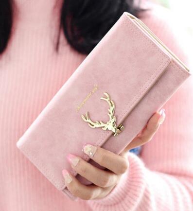 Korean Fashion Frosted Deer Woman Bag - Multi Card Holding Bag Coin Purse