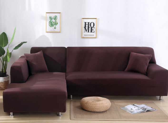 Solid Corner Sofa Covers - Couch Slipcovers Elastic Material Sofa Skin Protector Cover Sofa Armchair
