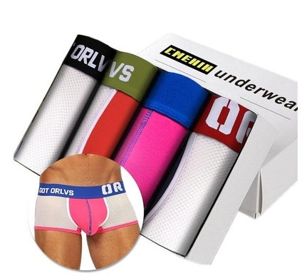 4Pc Boxershorts for Men - Boxer Short Underwear Man Panties