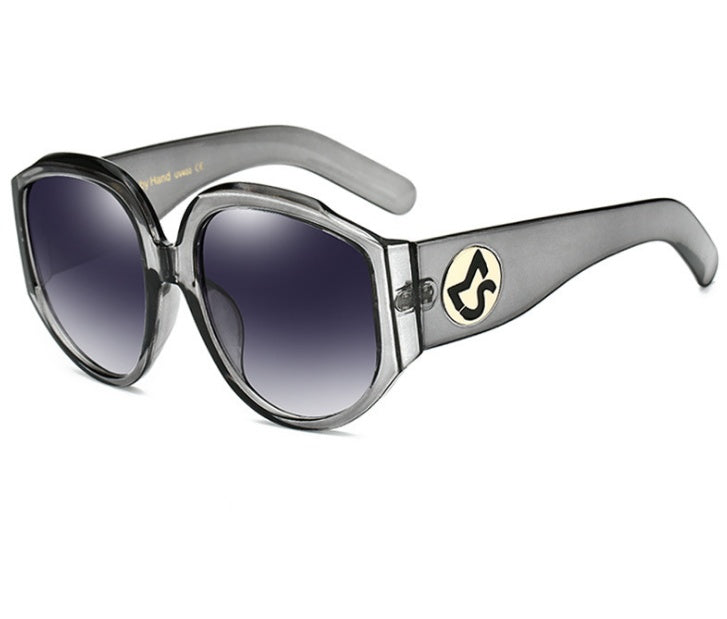 New Arrival Oversize Women Round Sun Glasses - Fashion Ladies Olive Frames Glasses