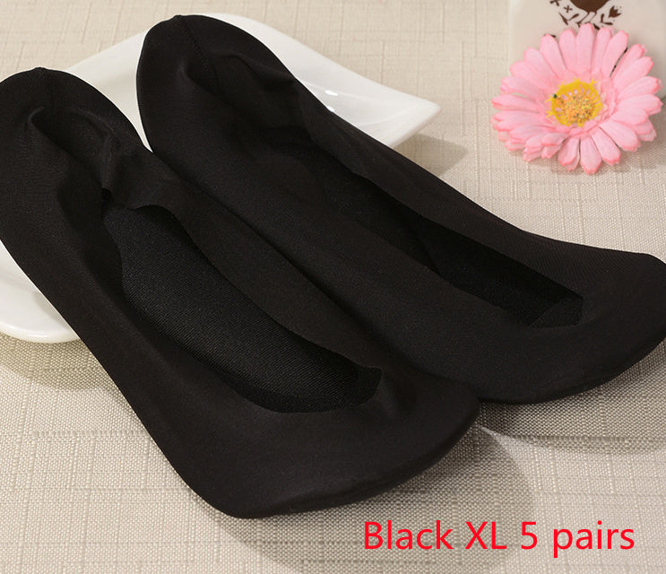 3D Arch Foot Massage Health Care Women Socks - Summer Socks Ice Silk Socks Invisible Slippers Feet Care