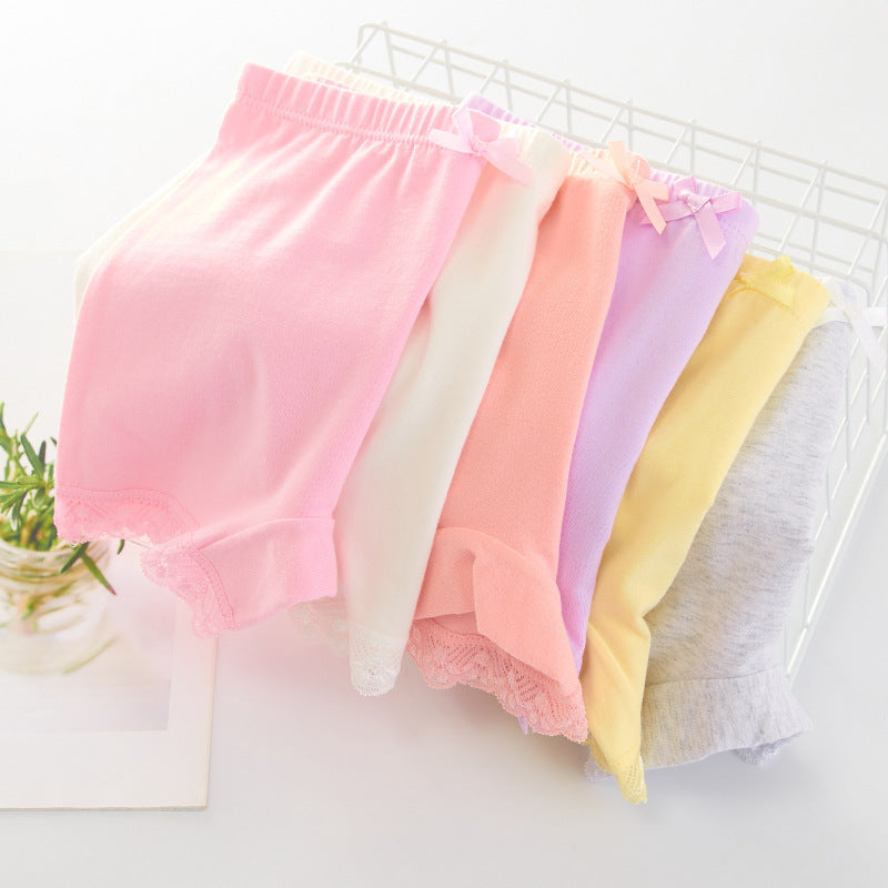 Medium And Large Children Baby Girls' Underwear - Safety Summer Anti-exposure Pants
