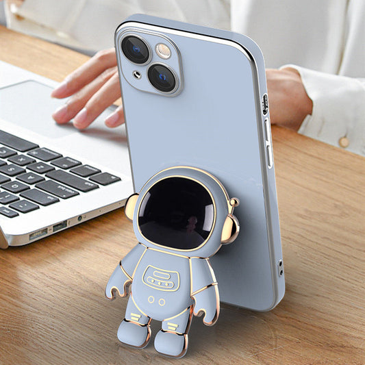3D Astronaut Phone Case -  Anti-Drop Electroplating Bracket