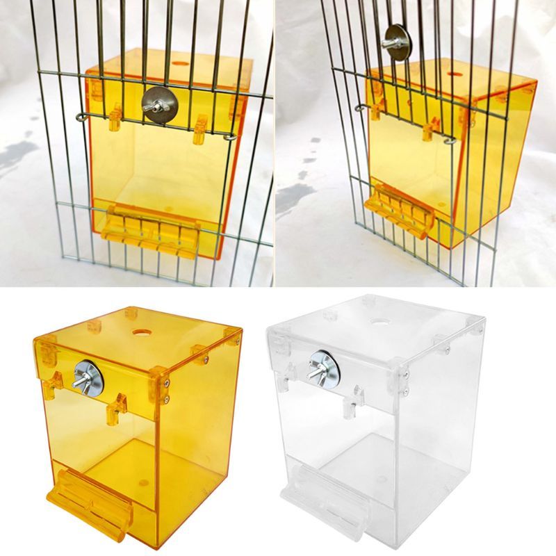 Versatile Bird Bath with Secure Mounting - External Pet Bath for Cage Doors & More