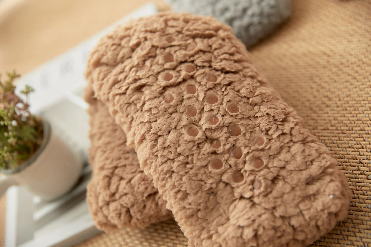 Cartoon Winter Thick Polyester Fleece Fluffy Microfiber Women Fuzzy Socks - Funny Fuzzy Dog Slipper Socks For Women