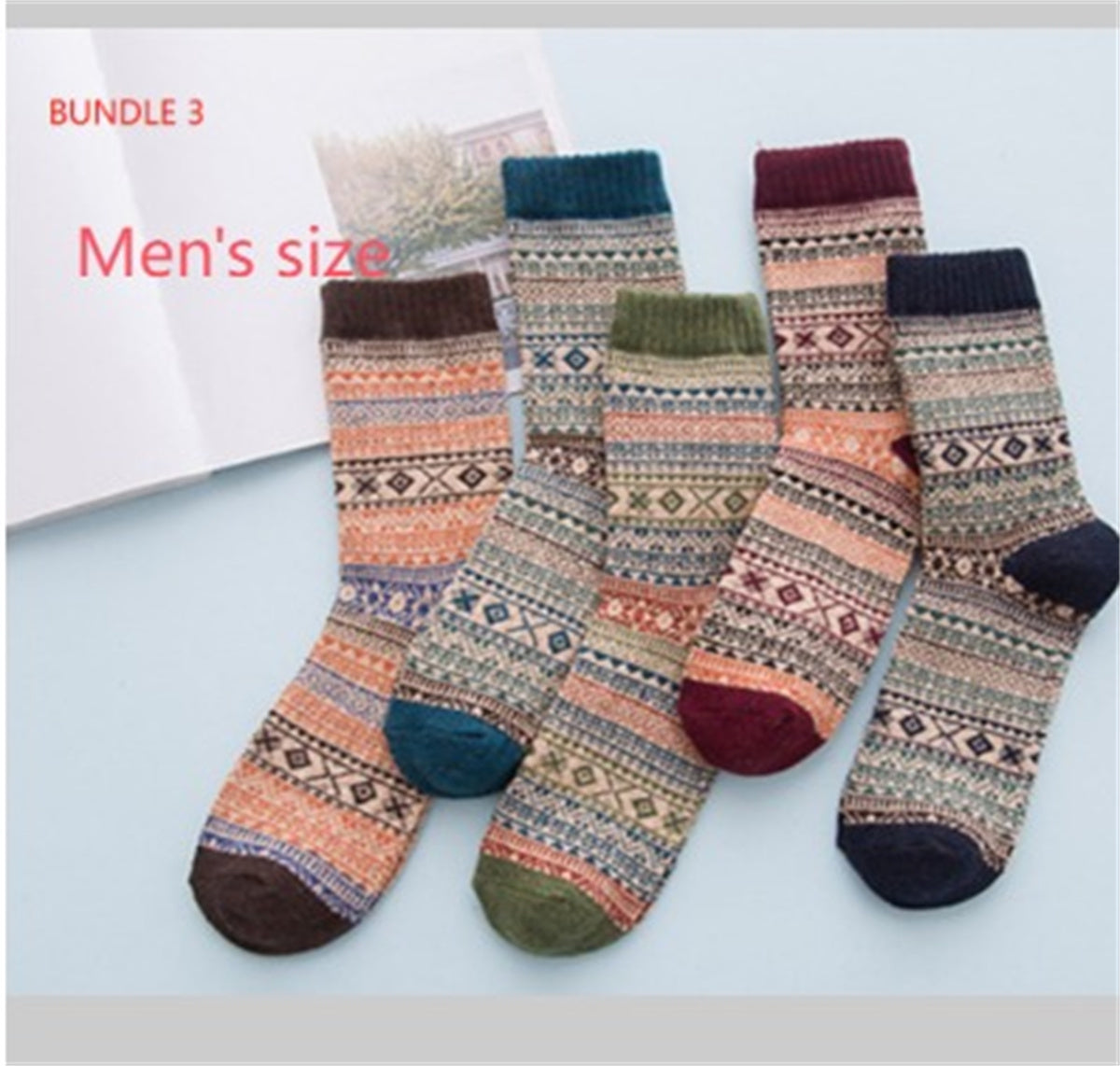 Winter Thick Warm Stripe Wool Socks