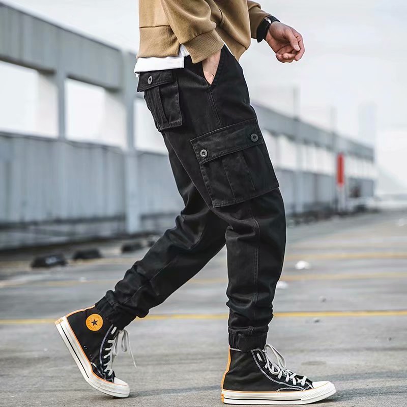 Men's American-style - Retro Casual Loose Cropped Pants