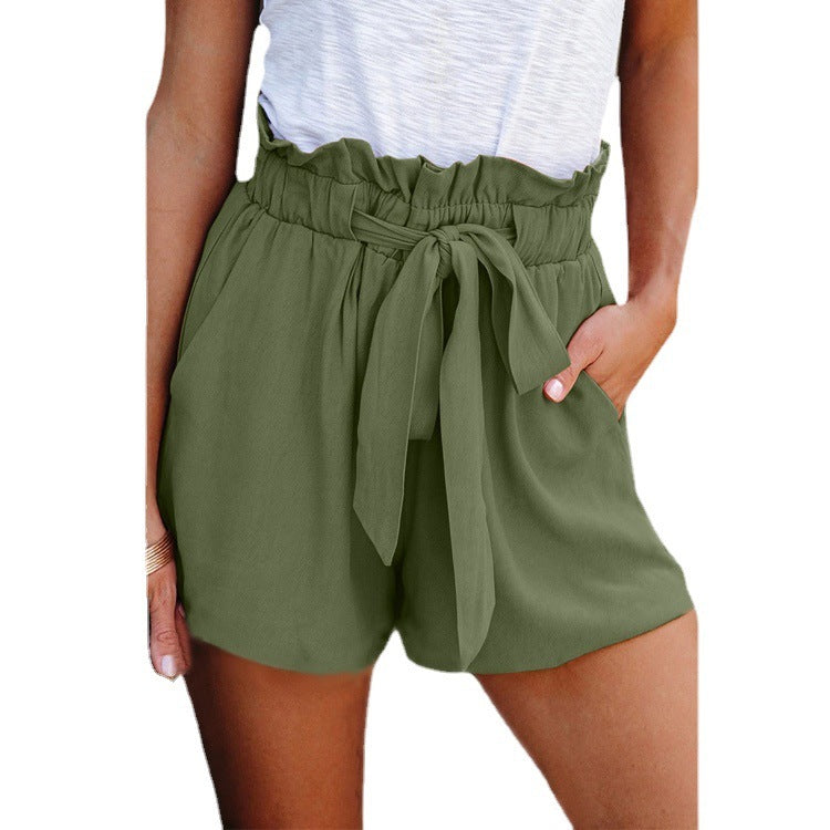 Casual Loose High Waist Shorts - Women Summer Pants