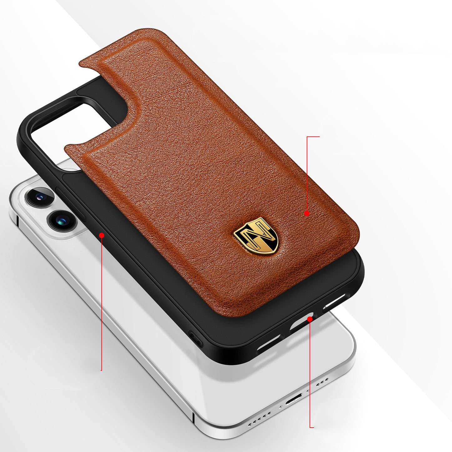 Leather Phone Case - Luxury Top Layer Leather