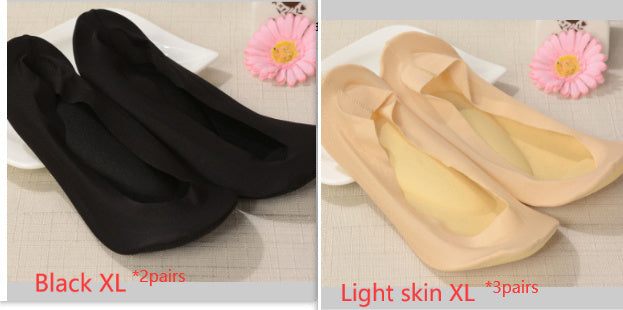 3D Arch Foot Massage Health Care Women Socks - Summer Socks Ice Silk Socks Invisible Slippers Feet Care