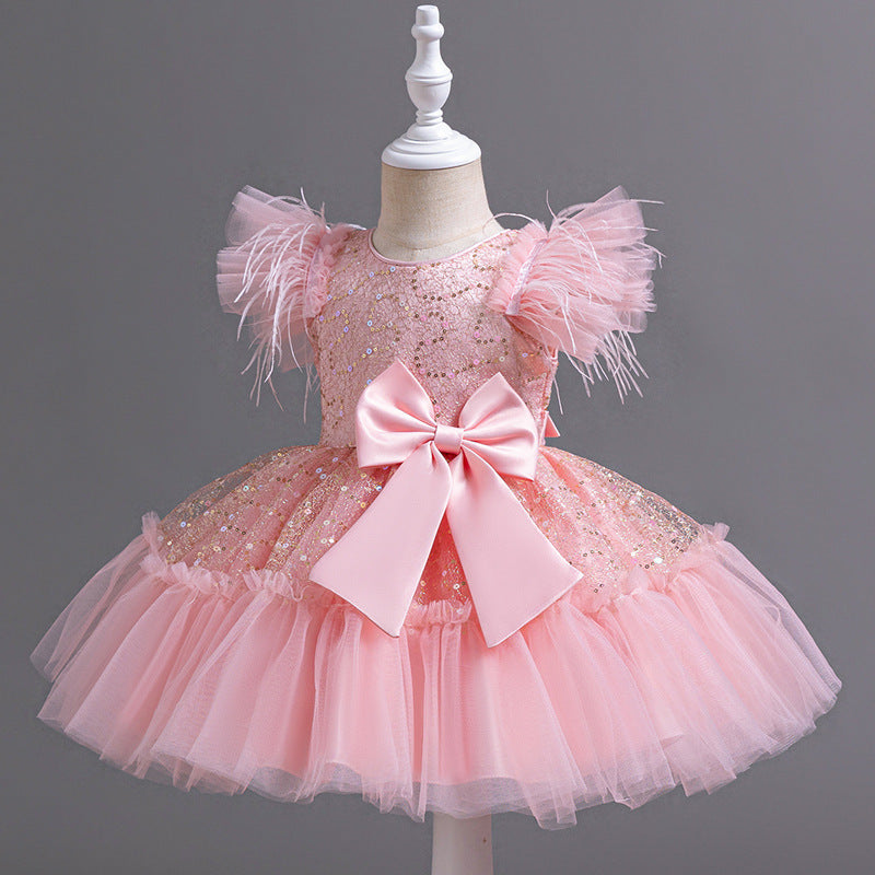 Children Wedding Dress - Tulle Skirt Summer