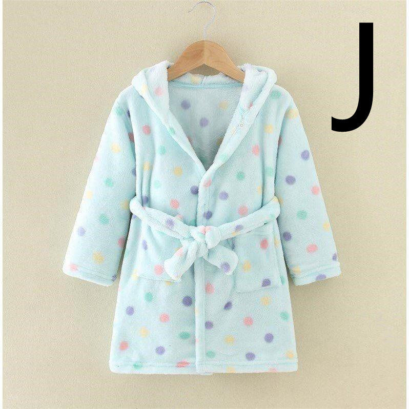 Thickened Cotton Flannel Robe For Children