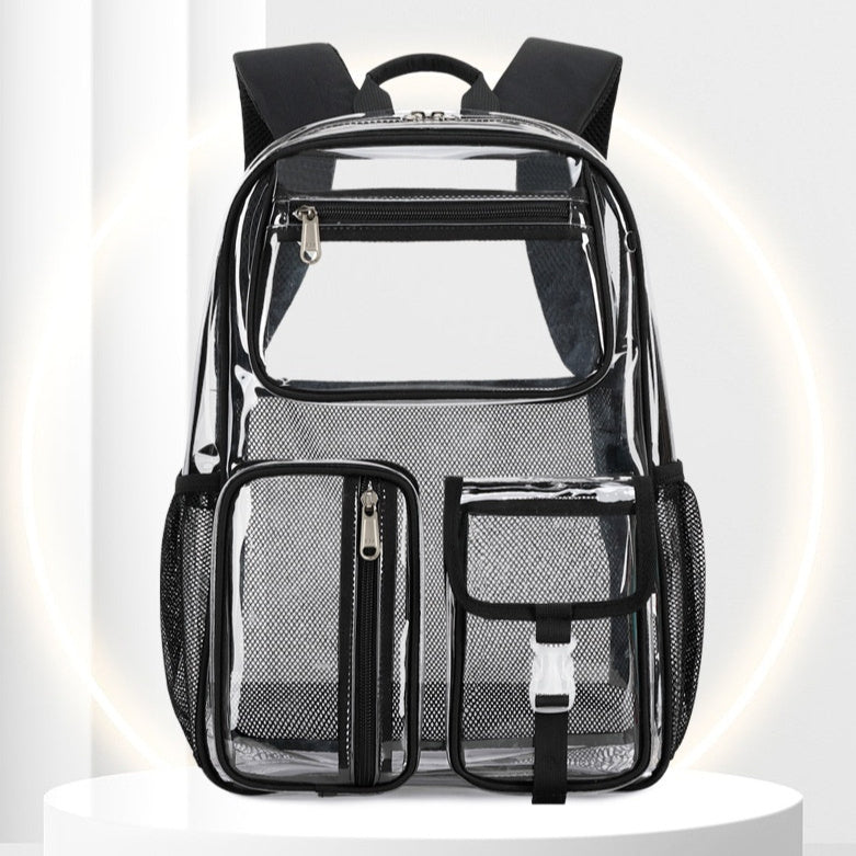 Transparent Jelly Pack - Middle School Student Schoolbag, Large Capacity Backpack