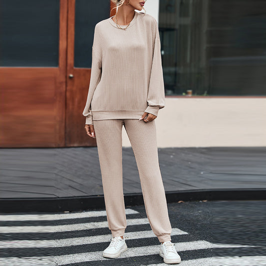 Long-Sleeved Trousers Loungewear Suit - Casual Suit For Women