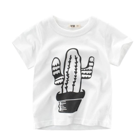 Trendy Summer Boys’ T-Shirt – Hello Dino Cotton Tee ☀️ Children's Wear Summer New Korean Children's Boys Cotton T-shirt Men's Treasure In Children's Short Sleeves - JumoShop