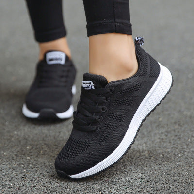 Women's Casual Shoes - Fashion Breathable Walking Mesh Flat Shoes Women