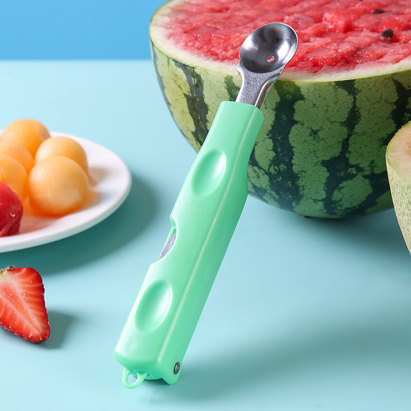 Stainless Steel Multifunctional 3-in-1 Watermelon Ball Digger & Fruit Slicer Tool! Stainless Steel Multifunctional Digging Spoon - JumoShop