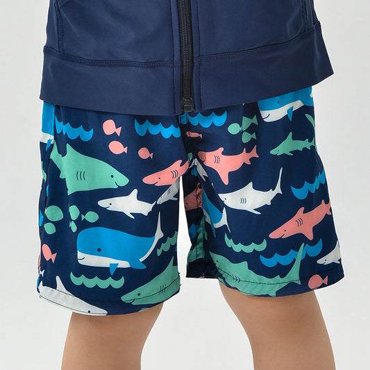 Children's Beach Shorts -  boxer swimming trunks