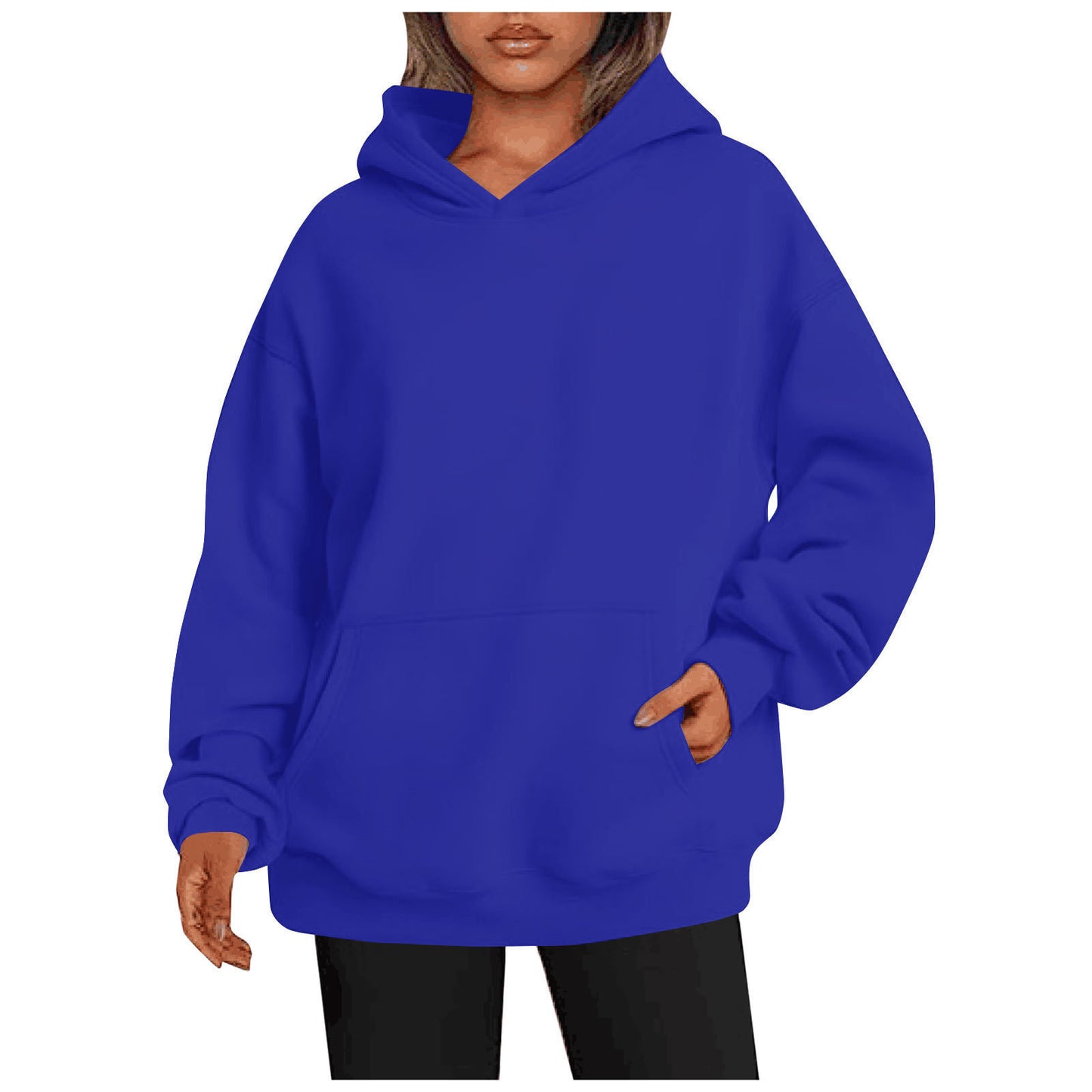 Women's Hoodies With Pockets - Fashion Solid Sweatshirt Oversized Hooded Sweater