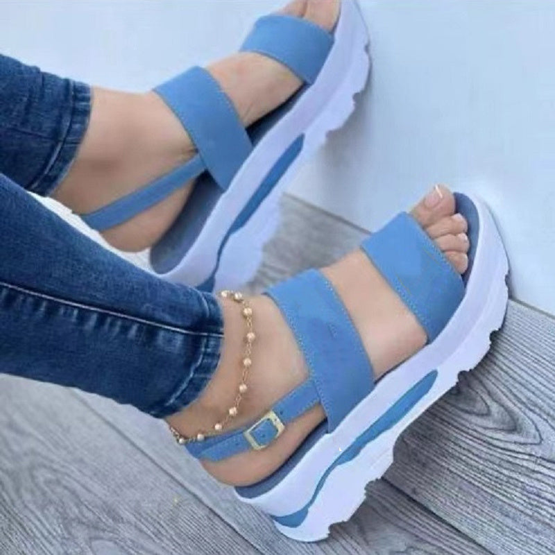 Women's Shoes - Casual Buckle Platform Sandals Summer Fashion