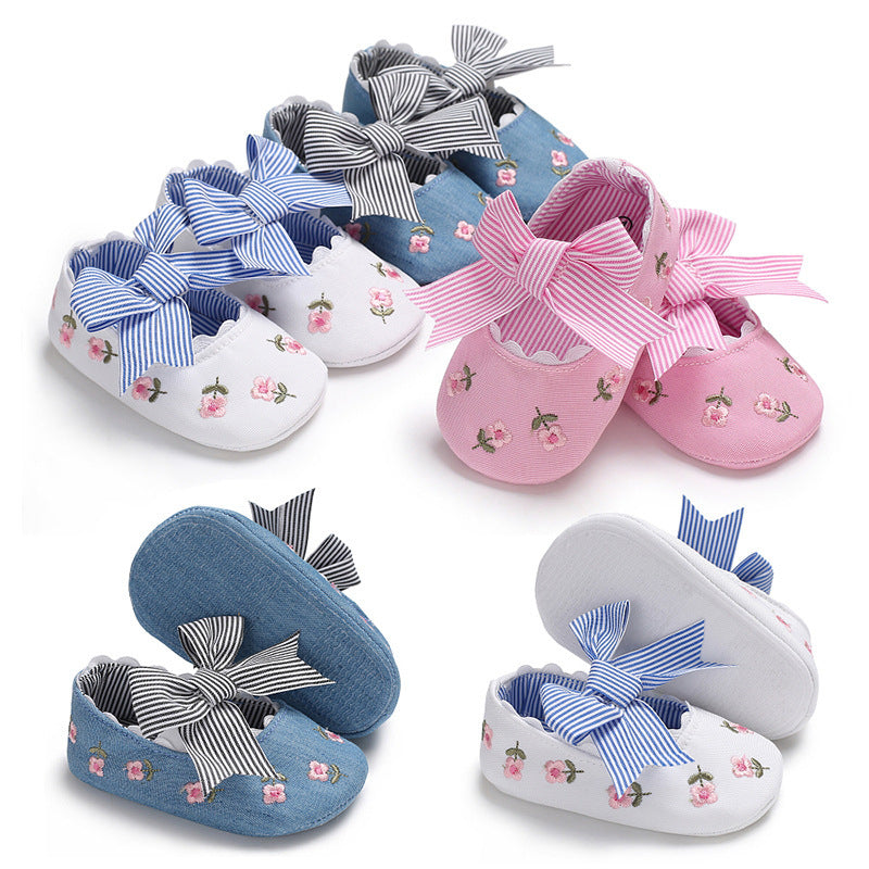 Bowknot Baby Shoes - Toddler Anti-Slip Shoe