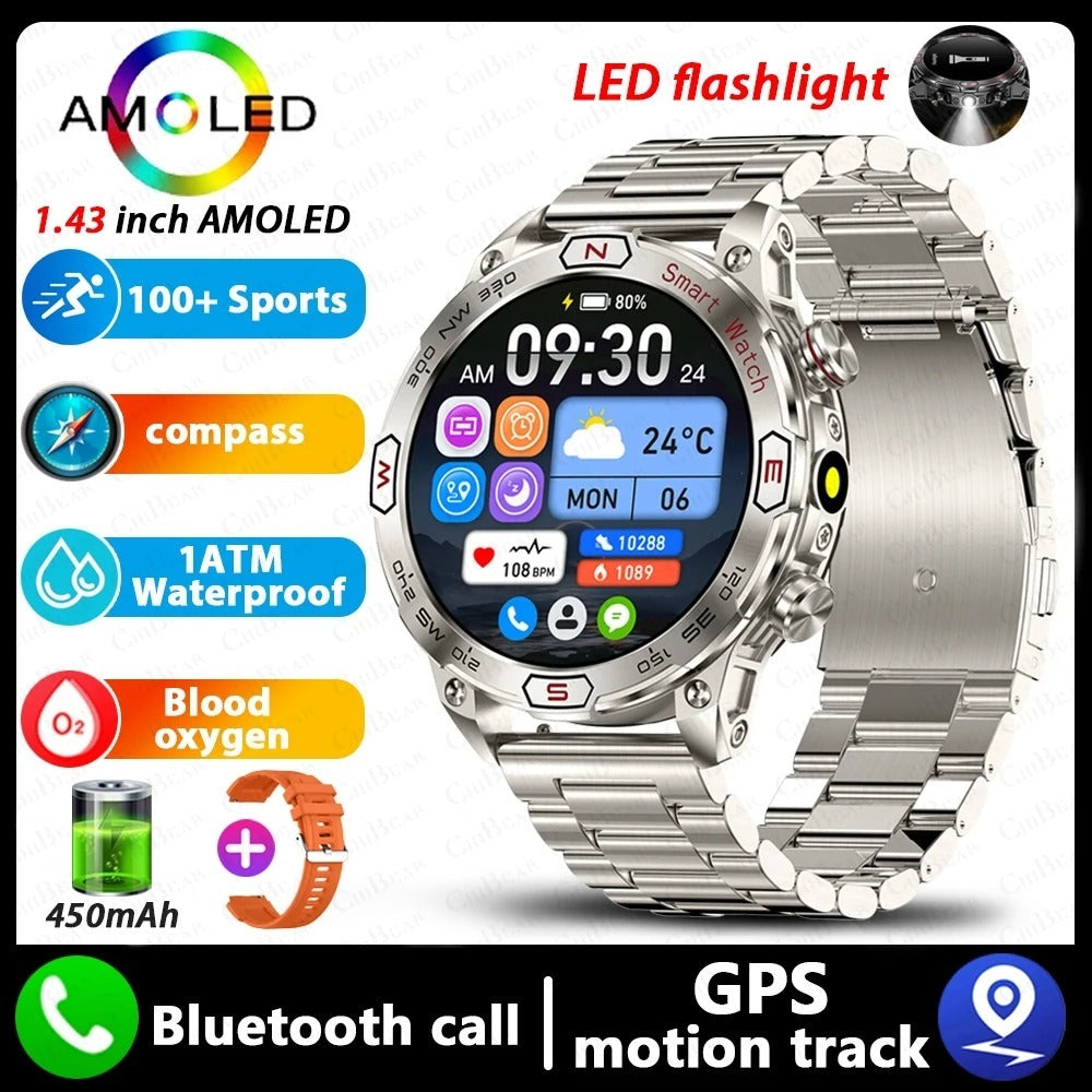 Smart Watch - HD AMLOED Screen Bluetooth Calling Sports Watch