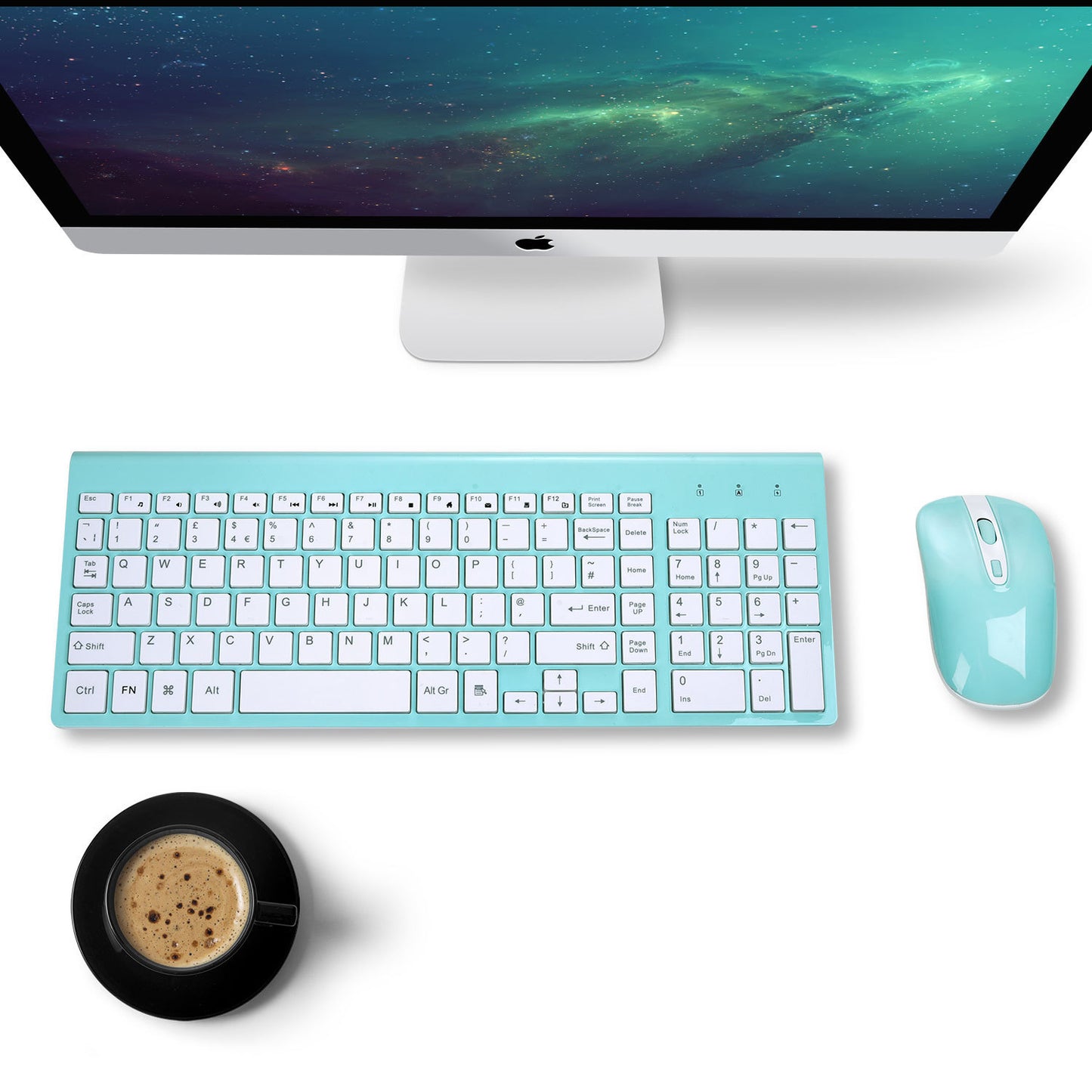 Fashion Wireless Keyboard Mouse - desktop laptop accessories