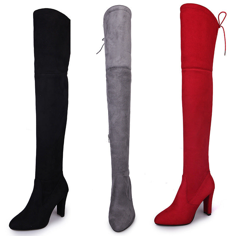 Black Knee High Boots For Women
