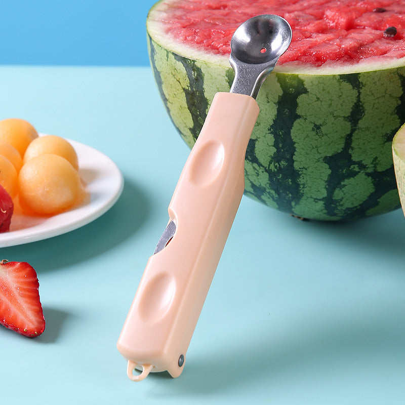 Stainless Steel Multifunctional 3-in-1 Watermelon Ball Digger & Fruit Slicer Tool! Stainless Steel Multifunctional Digging Spoon - JumoShop
