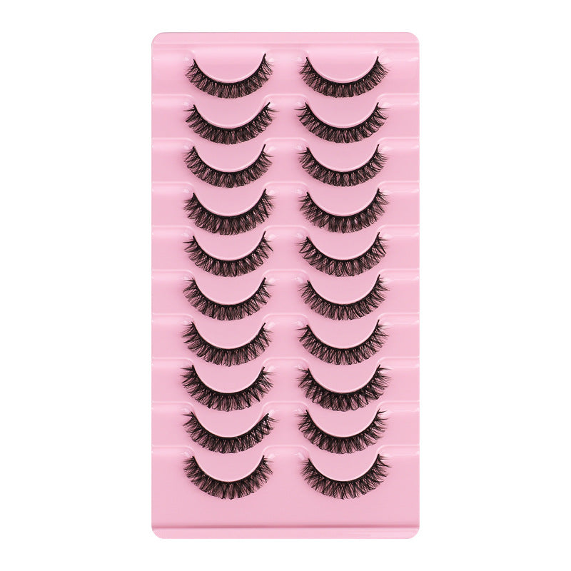 False Eyelashes - DD Curve, Thick, Eyelash, Ten Pairs