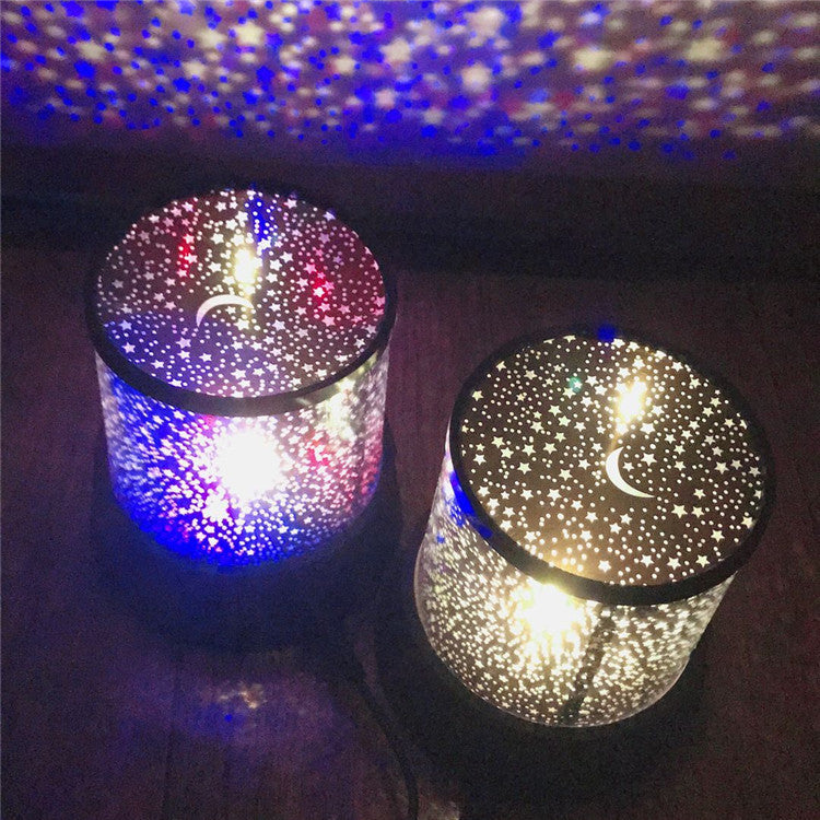 LED Night Light Projector Lamp - Colorful Star Light (Random Color)