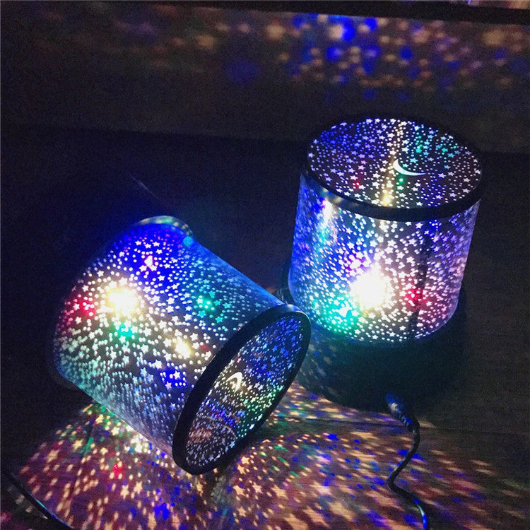 LED Night Light Projector Lamp - Colorful Star Light (Random Color)