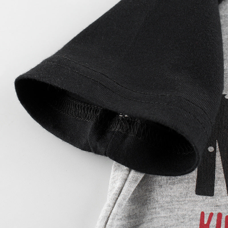 New Boys' Short Sleeve Top - Korean T-shirt Kids Clothes