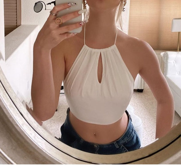 Sexy Halter Neck Crop Top