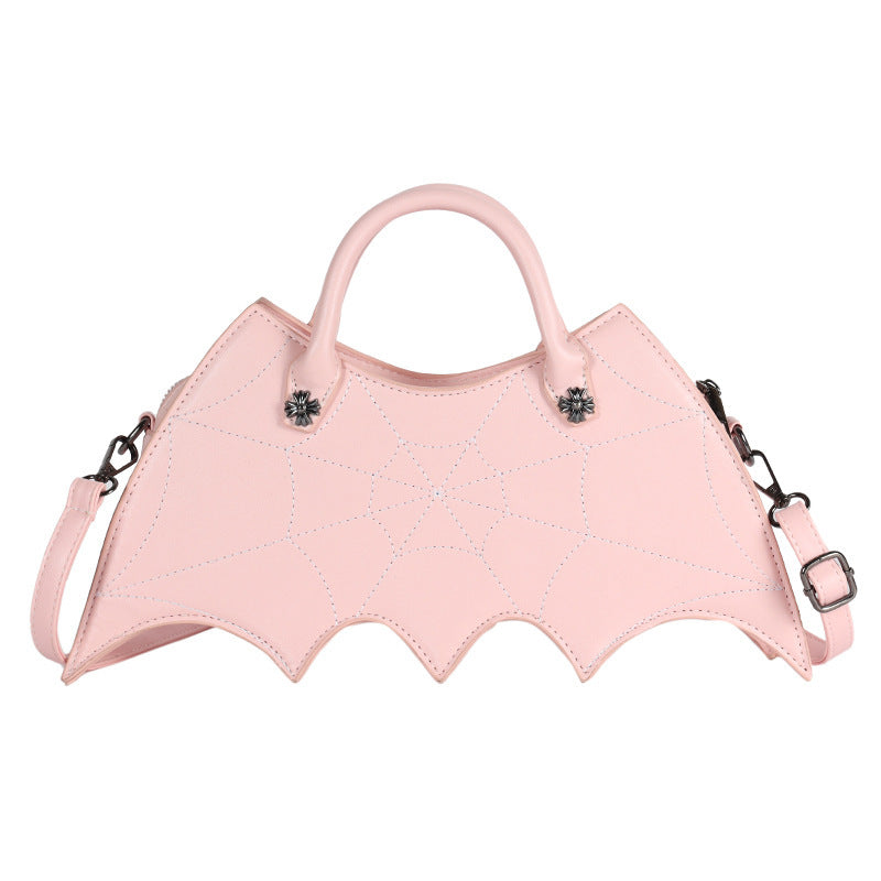 Halloween Spider Web Shape Shoulder Bags - Personality Batgirl Tide Pu Handbags fashion Messenger Crossbody Bag